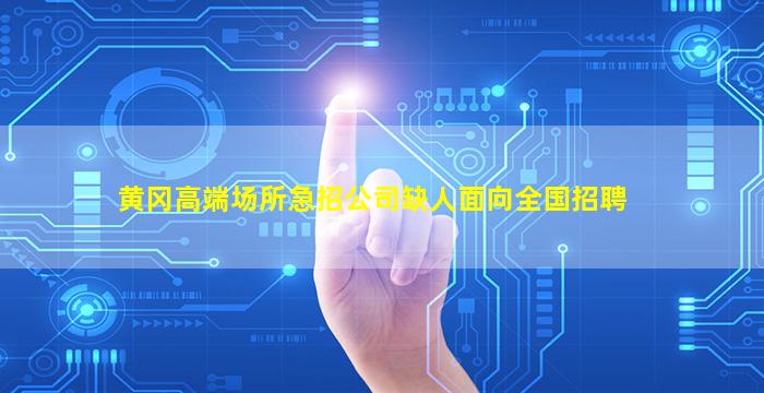 黄冈高端场所急招公司缺人面向全国招聘